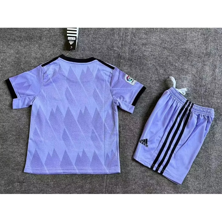 Conjunto Infantil Camisa Real Madrid 2022-23 Camiseta De Futebol 16-28 Tamanho