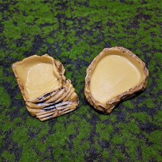 CR001 + CR002, Kit PEQUENO Comedouro e Bebedouro Para Repteis, Jabuti, Tartaruga, Filhote, Pogonas baby,  Reptmania em Oferta na Shopee