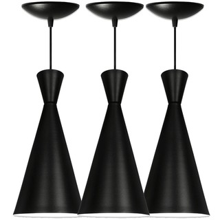 Kit 3 Luminária Pendente De Teto Quarto Sala Cozinha Cone Venturi Lustre em Oferta na Shopee