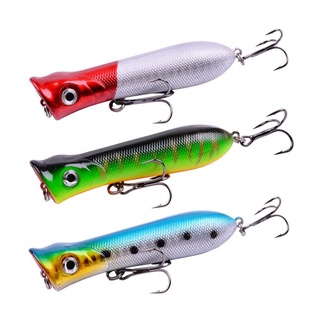 Popper Top Água Isca Artificial De Pesca 8cm 12g