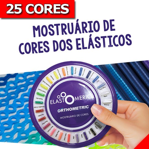 Borrachinha De Aparelho Ortodôntico Tabela De Cores Mostruário De Cores Escala De Cores 1