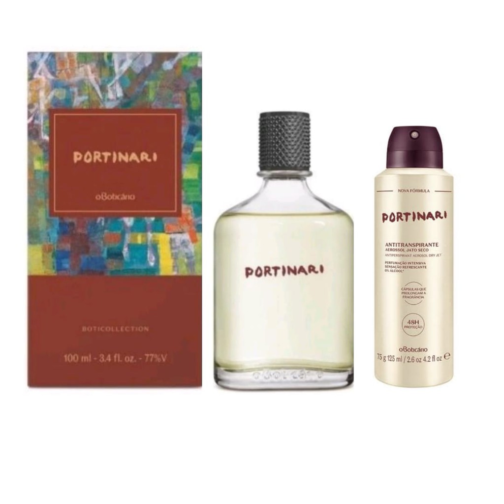 Portinari Perfume 100ml + Desodorante 75g ou cada - O Boticário