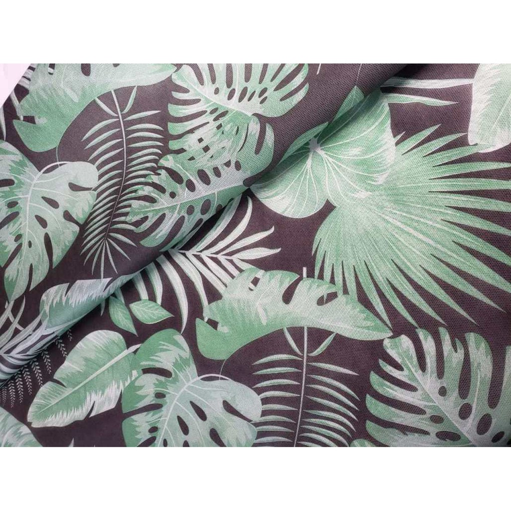 5 metros Tnt Estampado Folhagem Fundo Preto Floresta Noturna Decoração Mesa Parede Painel 1,4m x 5 metros