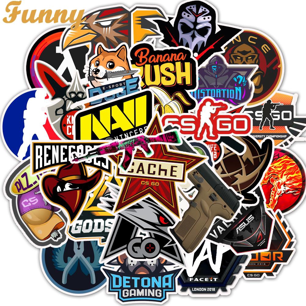 50 PCS Lot CS GO Stickers Motorcycle Anime Game Sticker Boys Funny Graffiti Stickers Mix Decals Waterproof Pegatinas