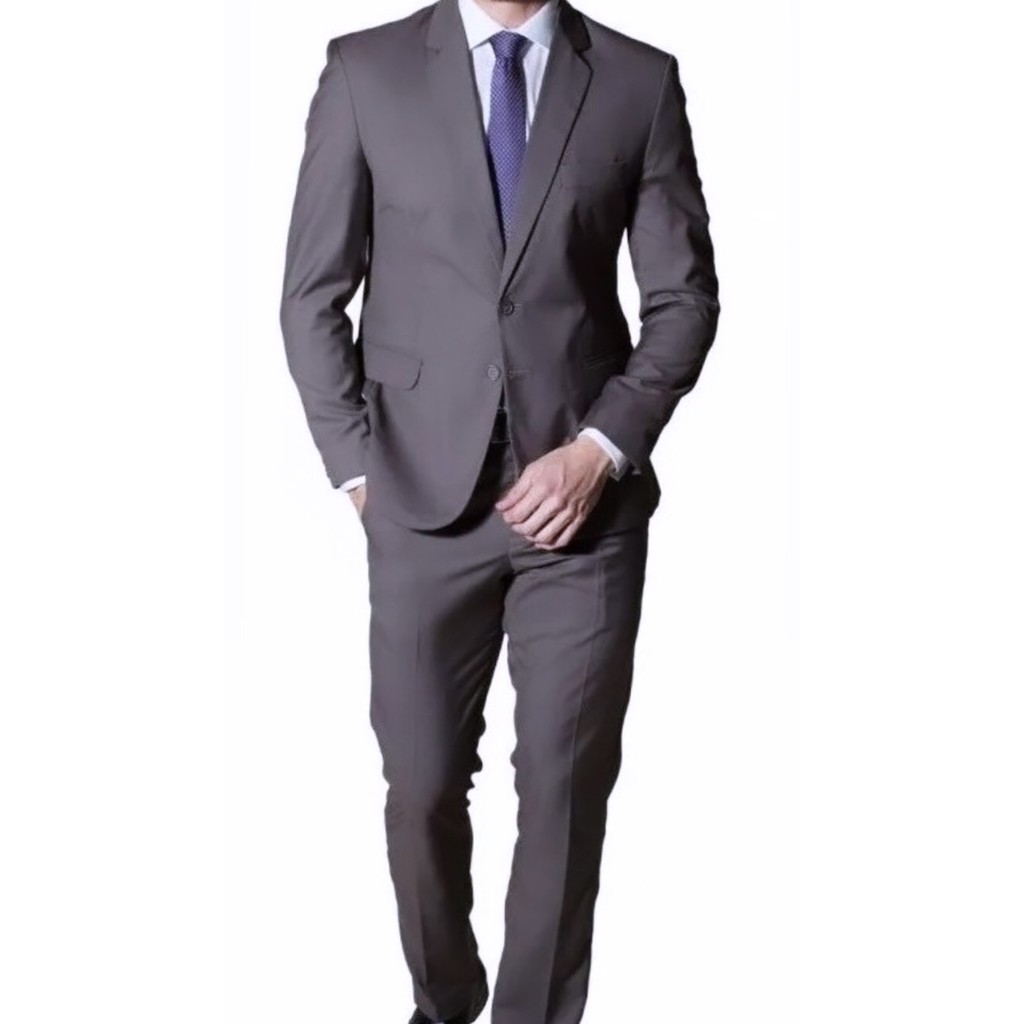 Terno Masculino Cinza Chumbo Slim Promoção Paletó + Calça + Cabide em Oferta na Shopee