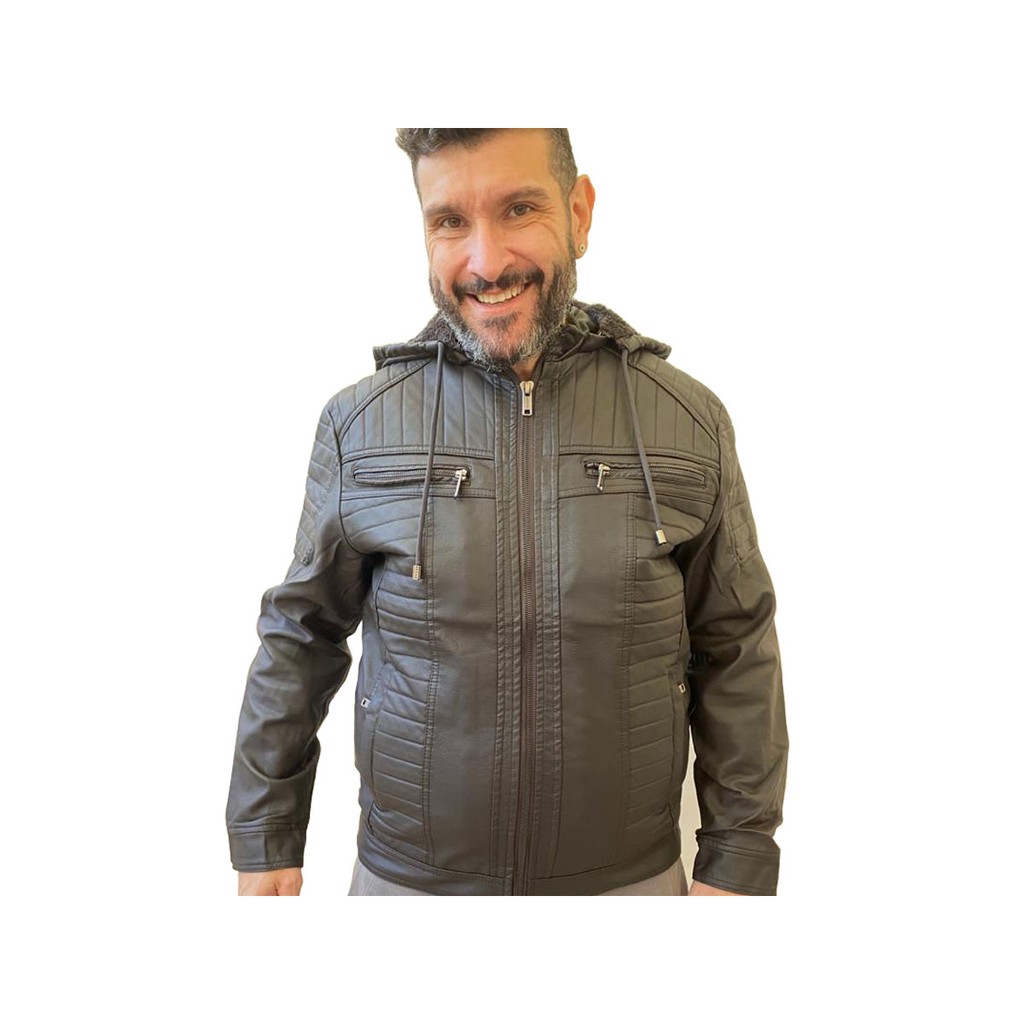 jaqueta de frio masculina motoqueiro