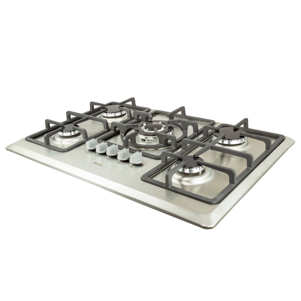 Fogão Cooktop Philco 5 bocas Tripla Chama PCT05ITC Inox Bivolt · foto 2