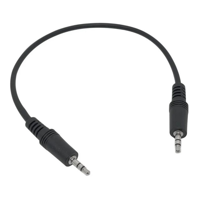 Cabo Auxiliar P2 X P2 Macho 30cm Para celular Caixa De Som