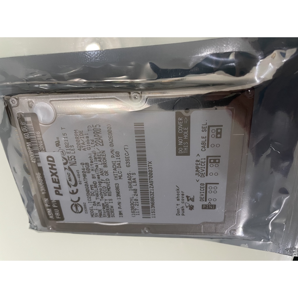 HD Notebook 2.5 Hitachi IDE 60GB IC25N060ATMR04-0