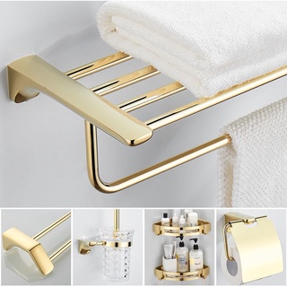 Acessórios Para Banheiro Organizador De Banheiro Ouro Aço Inoxidável Suporte Kit Banheiro ...