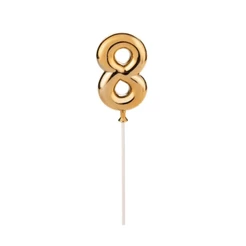 Topo de Bolo Dourado - 01 Unidade - Silver Festas - Rizzo Número:8