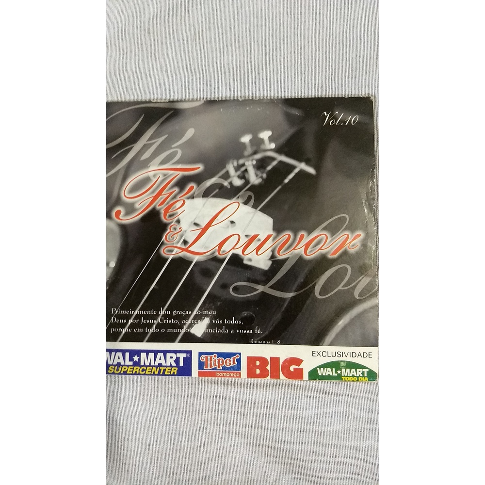 CD Compact Disc Fé e Louvor Vol.10/Compre 2 Ganhe1