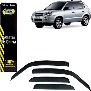 Calha De Chuva / Defletor 4pts Hyundai Tucson 04/20016 16002a em Oferta na Shopee