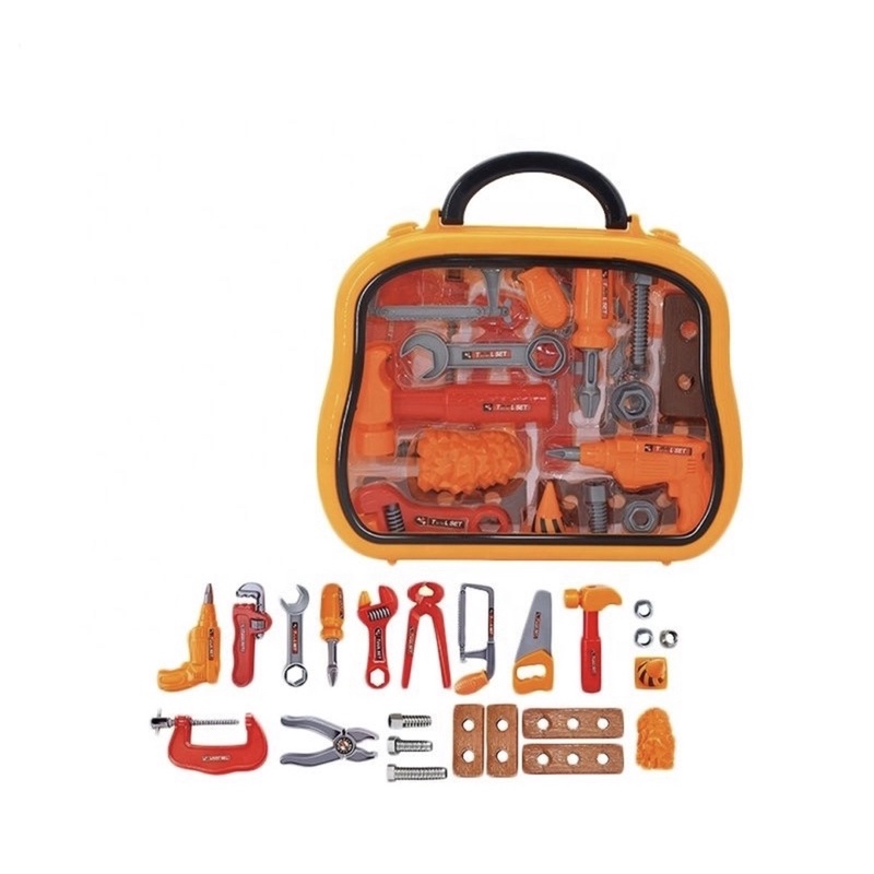 Caixa de brinquedos de ferramentas - Brinquedos de ferramentas de artesanato - Chave de fenda para ferramentas de construção