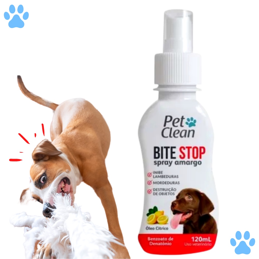 Spray Amargante Adestrador Bite Stop Pet Clean 120 ml Shopee Brasil
