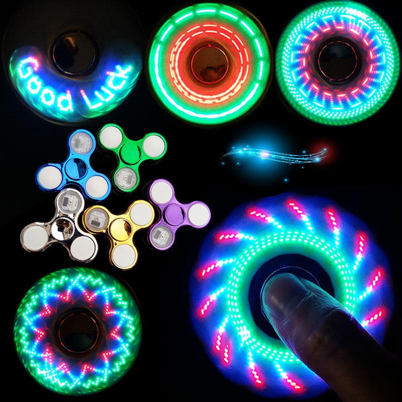 Brinquedo Infantil Com Claro LED E Gira Estresse