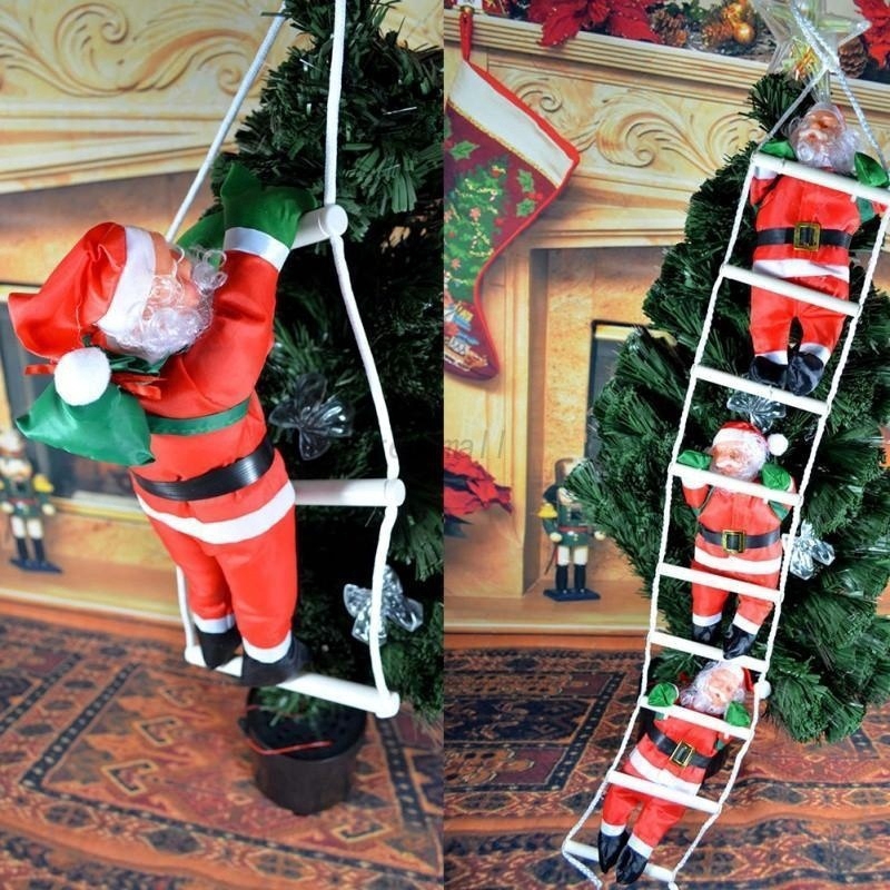 Escada De Papai Noel / Escalada Em Corda Para Decoração De Jardim / Natal /  Ambiente Externo | Shopee Brasil
