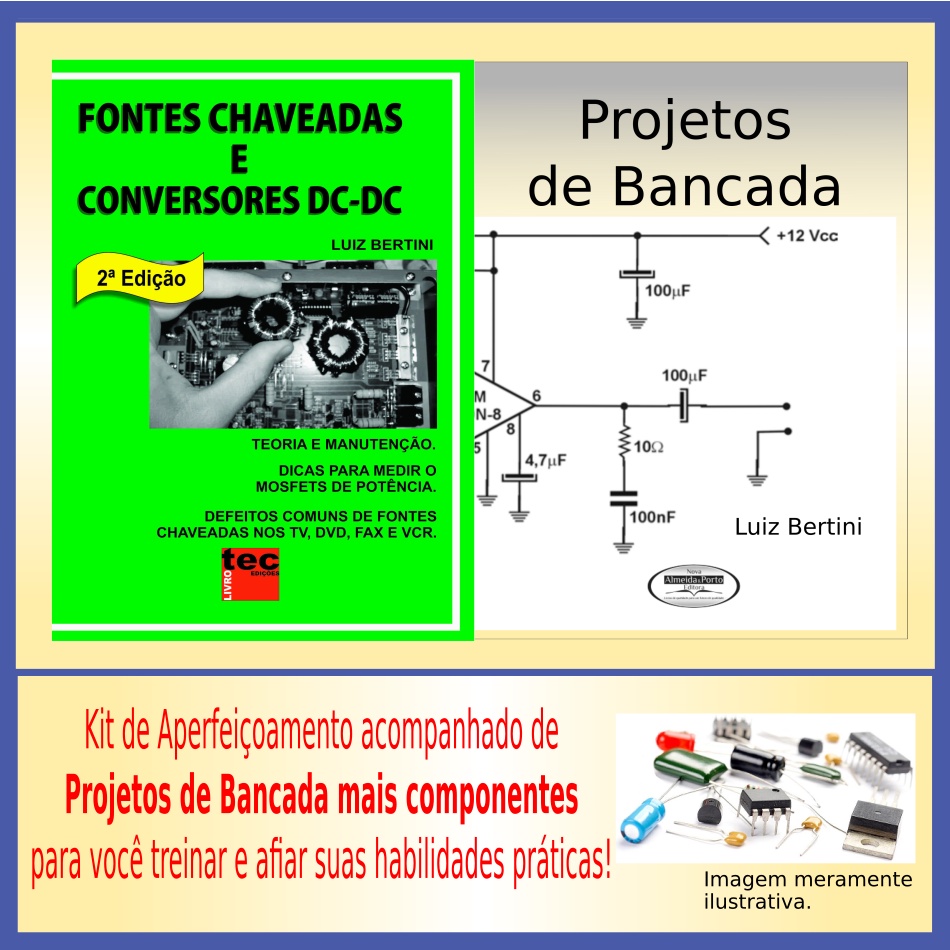 Eletrônica.Fontes Chaveadas DC DC e KIt Projetos de Bancada