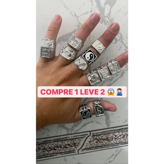 dedeira banhado a prata 925 compre 1 leve 2 anel