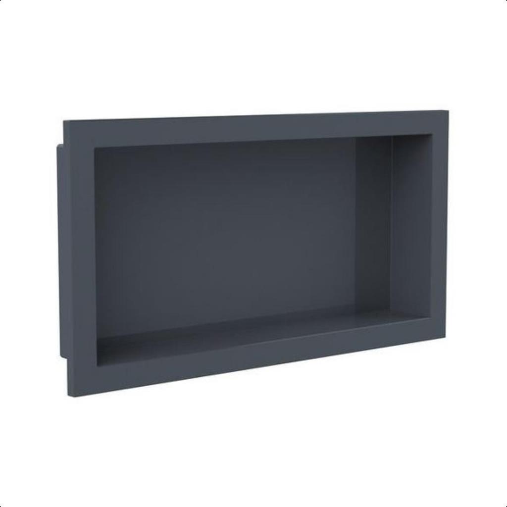 Nicho De Embutir Simples 30x50 Cinza Escuro