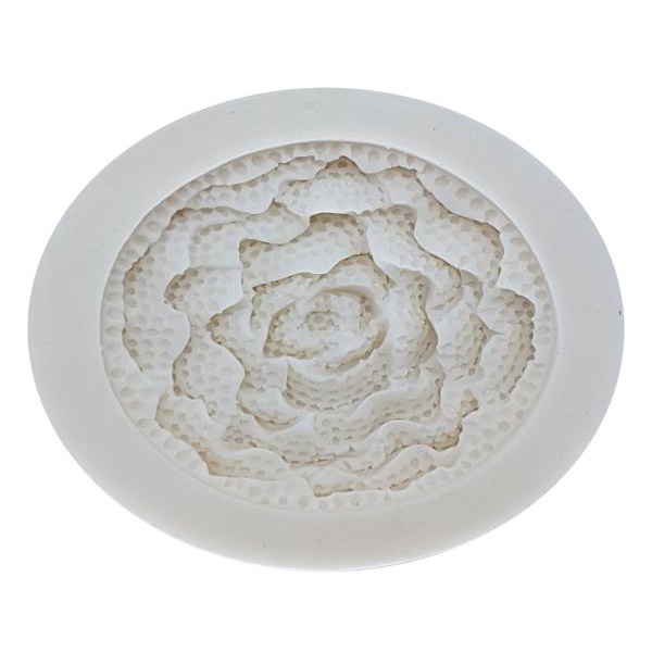 Molde de Rosa 6cm Pixel Pasta Artesanato Em Silicone Pasta Americana Flor Biscuit Chocolate Artesanato Sabonete