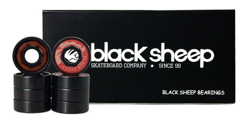 Rolamento Skate Importado Black Sheep Black