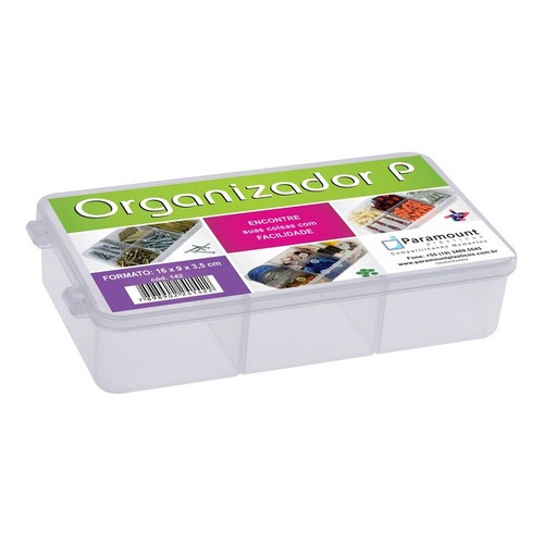 Box Caixa Organizador Paramount 5 Divisorias P - 142