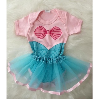 Body Bebê Temático Sereia com saia dule(k-2) em Oferta na Shopee
