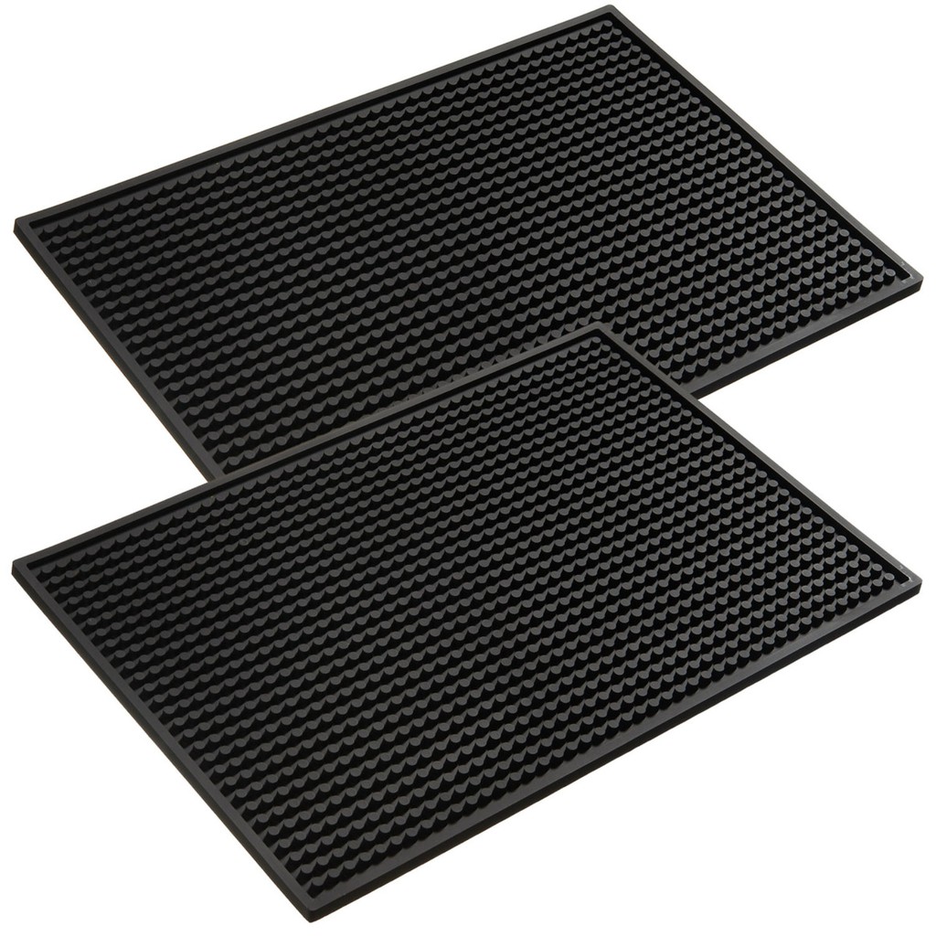 Tapete de Borracha Bar Mat 45 x 30 Barman Bartender Escorredor de Copos 2 Unidades