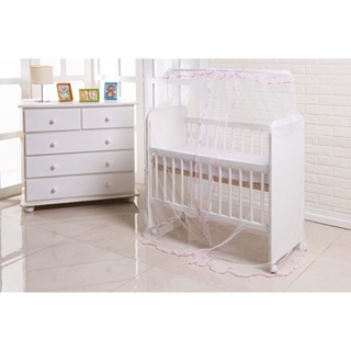 Mosquiteiro para Mini Berço de Bebe Menina Rosa Bebe - Véu para mini Berço Rosa Bebe em Oferta na Shopee