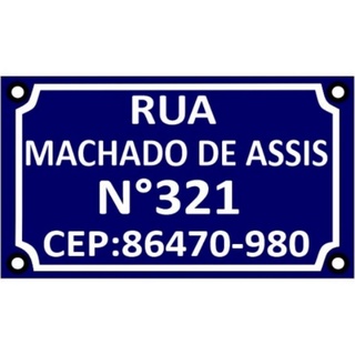 Placa 50x30cm De Rua, Avenida, Endereço Personalizada