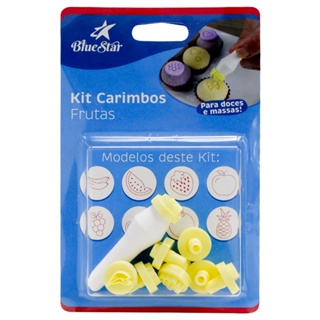 Kit Carimbos Frutas Blue Star - 8 Carimbos ? 411065 em Oferta na Shopee
