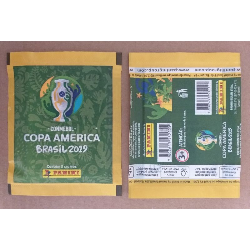 Envelope de Figurinhas - Lacrado - Copa América Brasil 2019 - "Cromos" - Panini