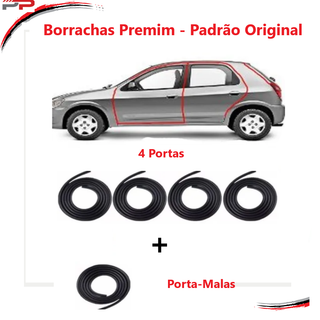 Kit Borracha Porta E Porta-Malas Corsa Celta Prisma 4 Portas em Oferta na Shopee