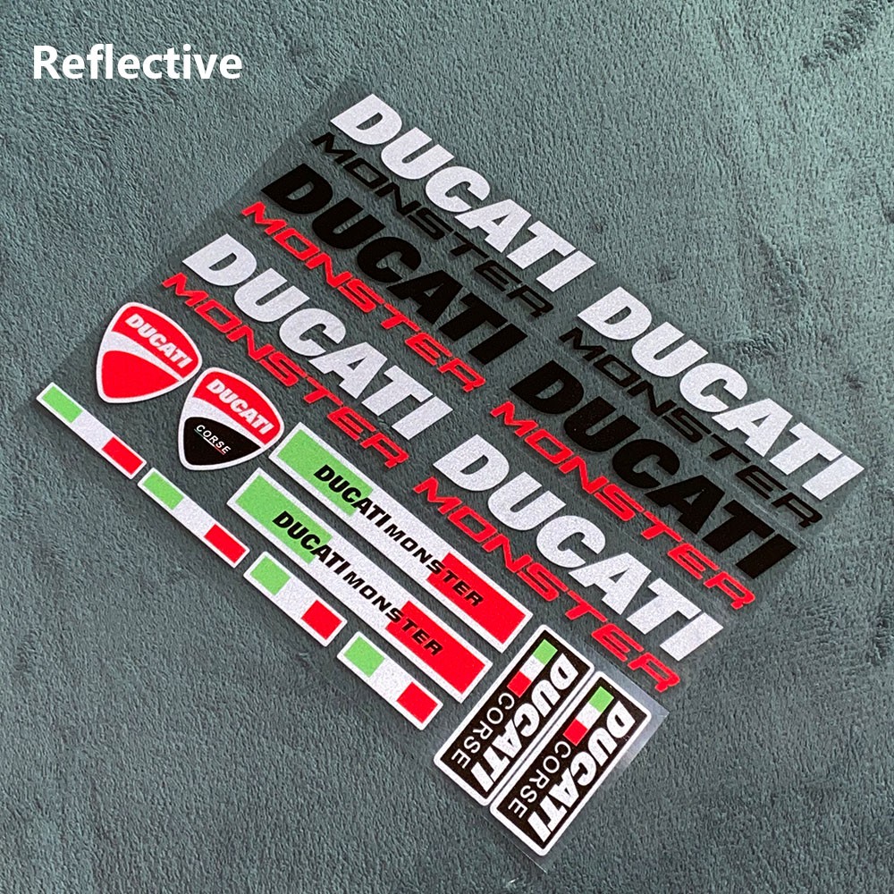 Adesivo De Carro Decalque Do Tanque Reflexivo À Prova D 'Água Ducati Monster795 796 8211200s