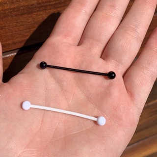 carteiras 12 peca Piercing Transversal Plástico silicone preto/branca