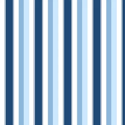 Papel de parede listrado em tons de azul, azul claro e branco Para Quartos e Sala