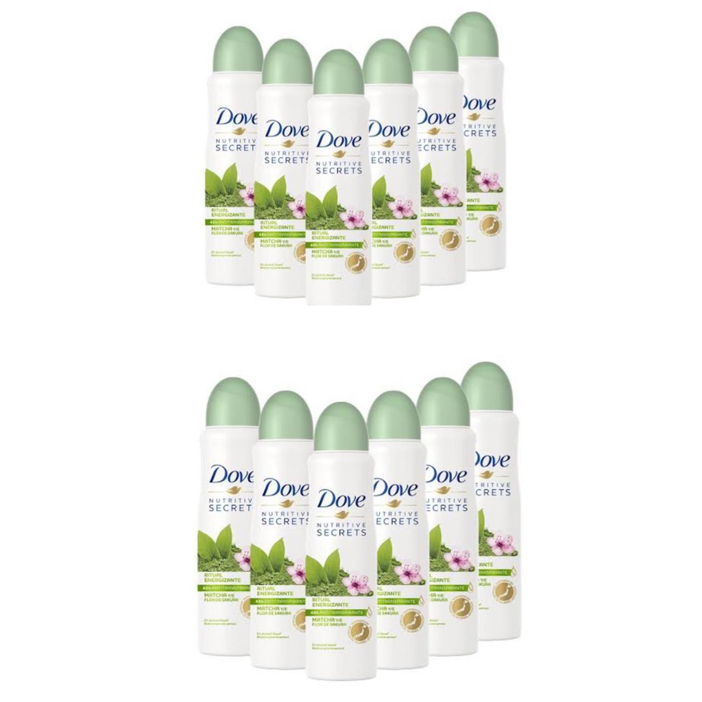 KIT DOVE DESODORANTE NUTRITIVE SECRETS AEROSOL 150ML 12 UNIDADES