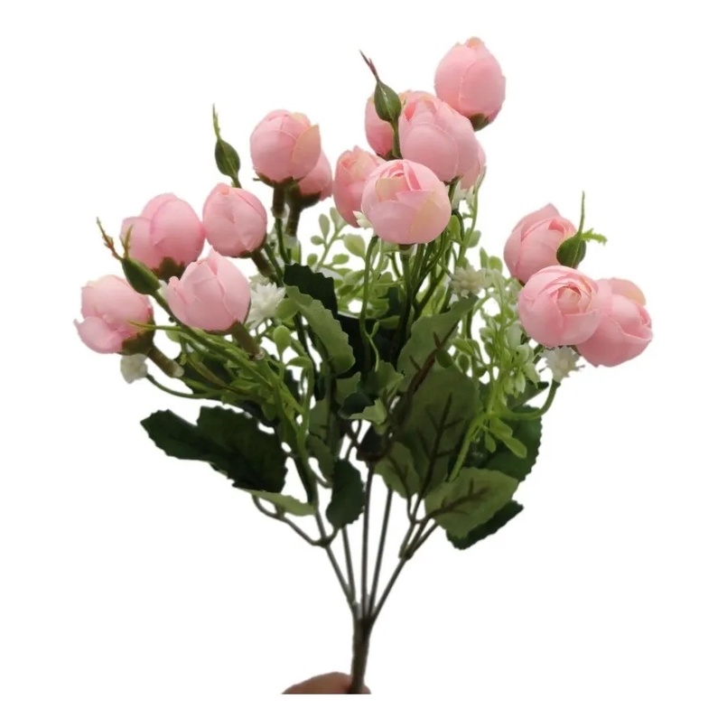 Buquê pequena De Mini Rosa Flor Artificial P/decoração enfeite muito Linda  | Shopee Brasil