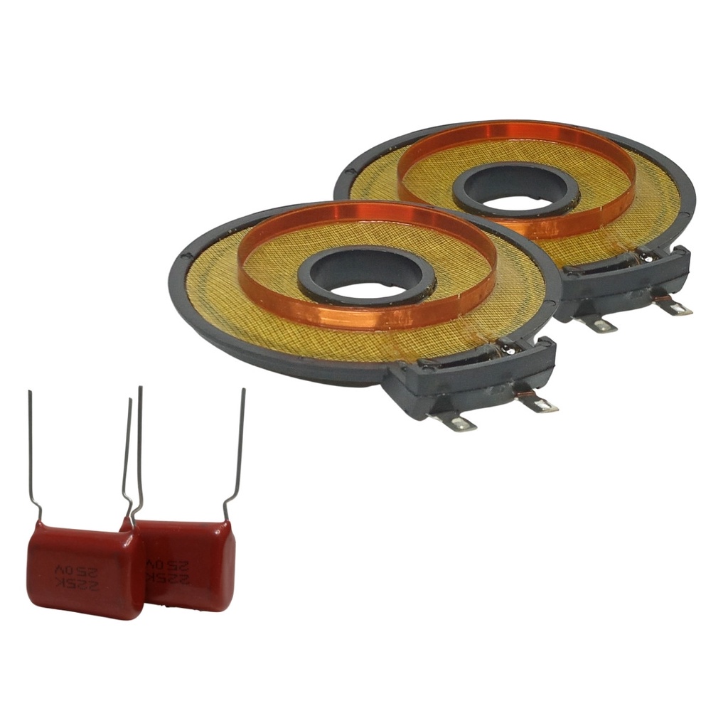 2x Reparos Super Twetter St200 Paralelo fenolico 2 Capacitor