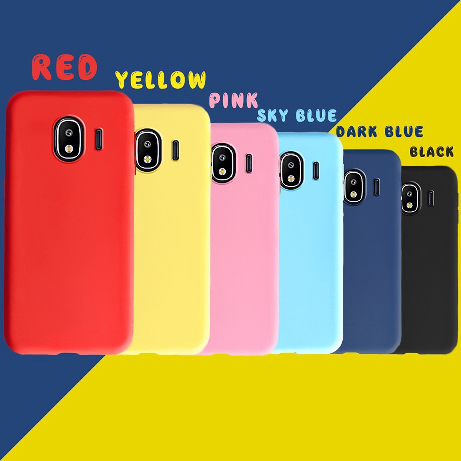 Capa Para Celular Em Silicone Macio Colorido Candy Para Samsung Galaxy J2 Core J260, J2 Pro, J4, J6 Plus 2018, On6