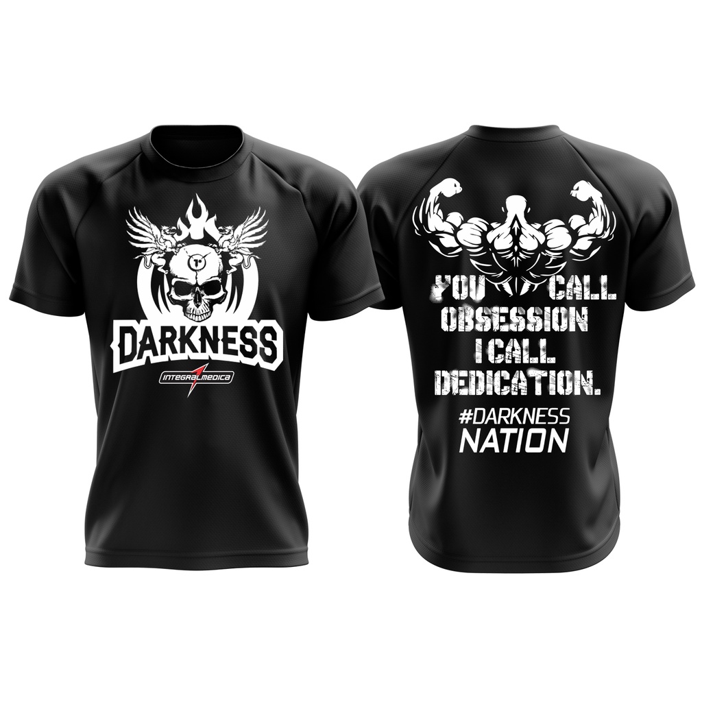 Camisa Preta Dry Fit Darkness - Integralmédica - Edição Limitada