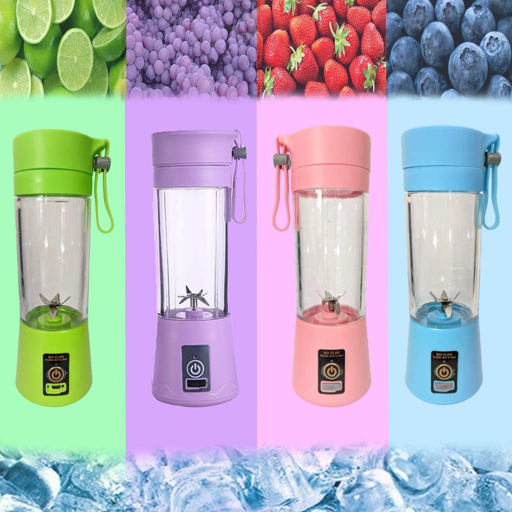 Mini Liquidificador Portátil 6 laminas Shake Take Juice Cup Recarregável USB