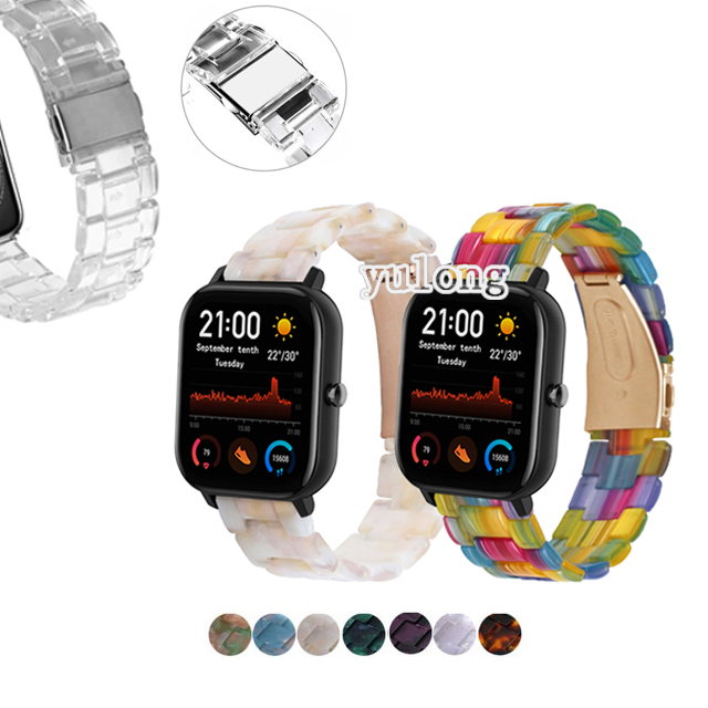 Pulseira De Relógio De Resina Transparente Para Huami Amazfit GTS2 GTS4 mini GTS3 GTS2e Neo GTS 2 3 4 2e