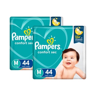 Fralda Pampers Confort Sec Tamanho M com 88 Unidades em Oferta na Shopee