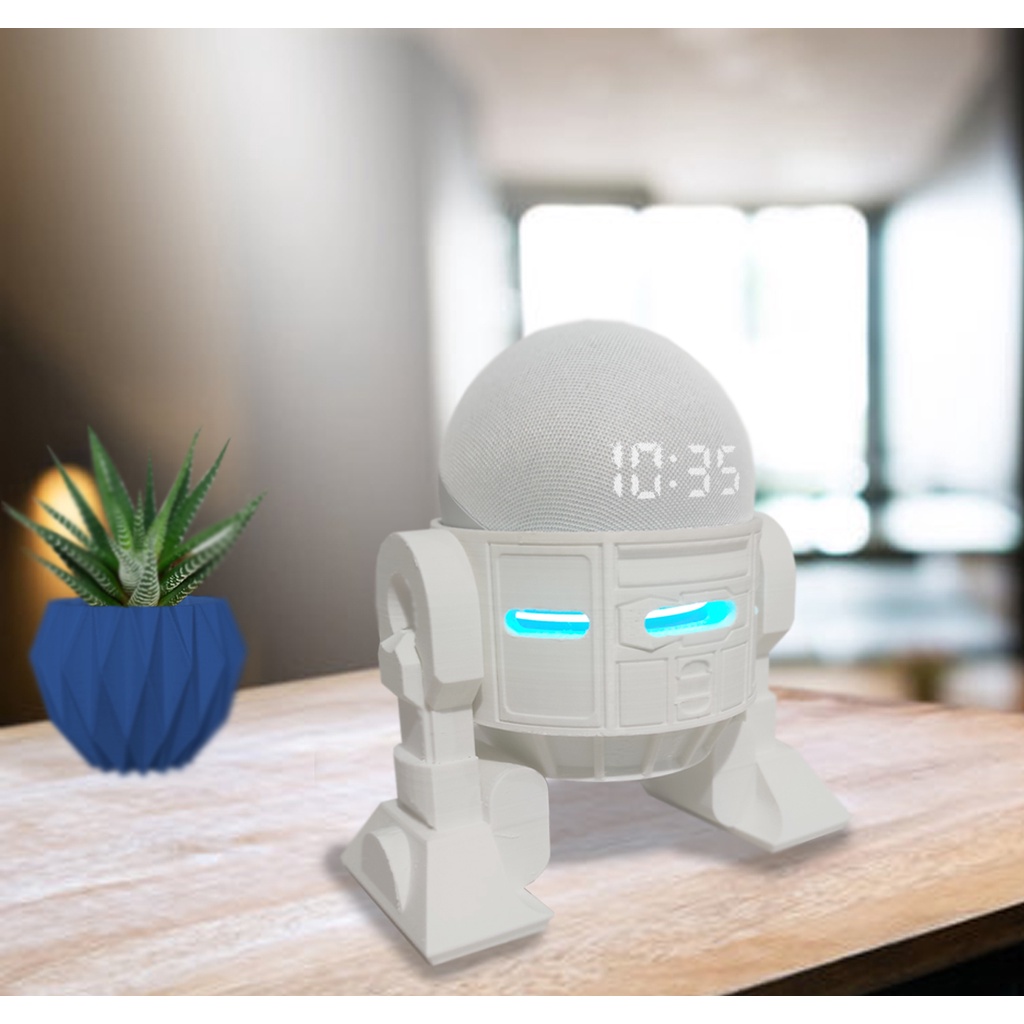 Suporte P/ Alexa Echo Dot 4 - Modelo Adroid Geek