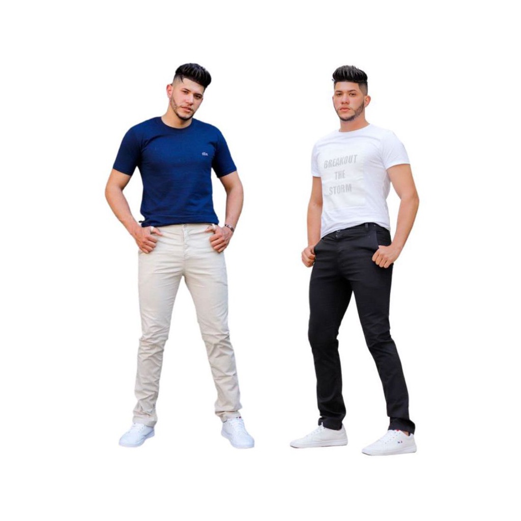 Kit Com 2 Calças Sarja Oliver Slim Masculina