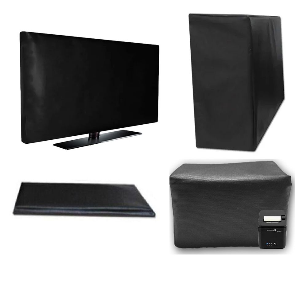 Kit 4 Capas Monitor 20 Impressora Bematech MP2800 cpu Teclado Impermeável uv