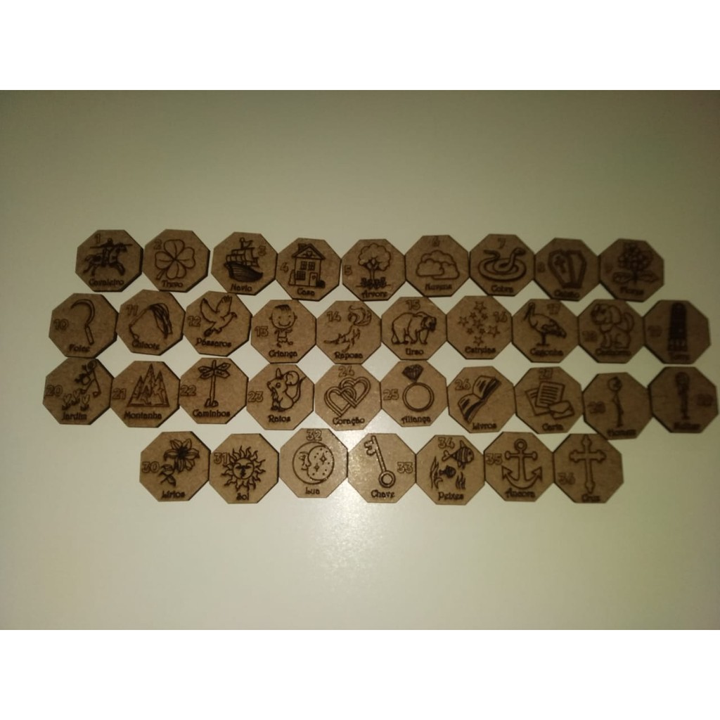 Baralho Lenormand Em Madeira Lenormand baralho cigano tipo runas