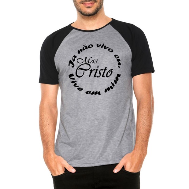CAMISA RAGLAN CRISTÃO EVANGÉLICO JESUS